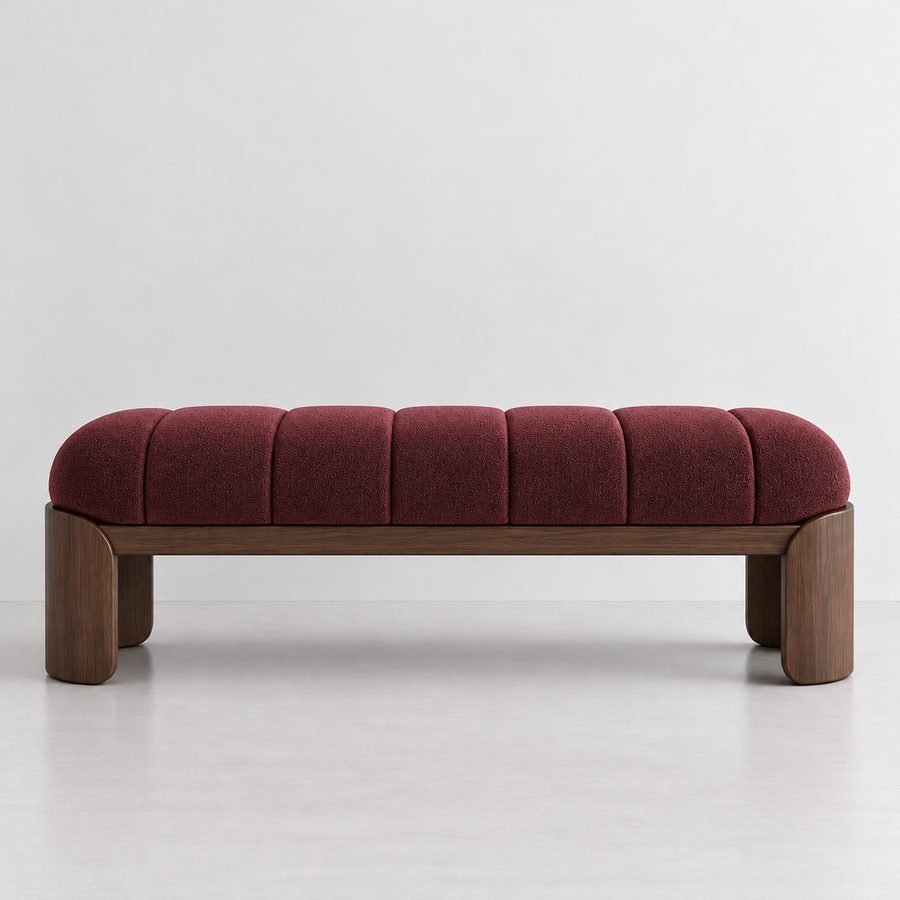 Upholstered end-of-bed bench