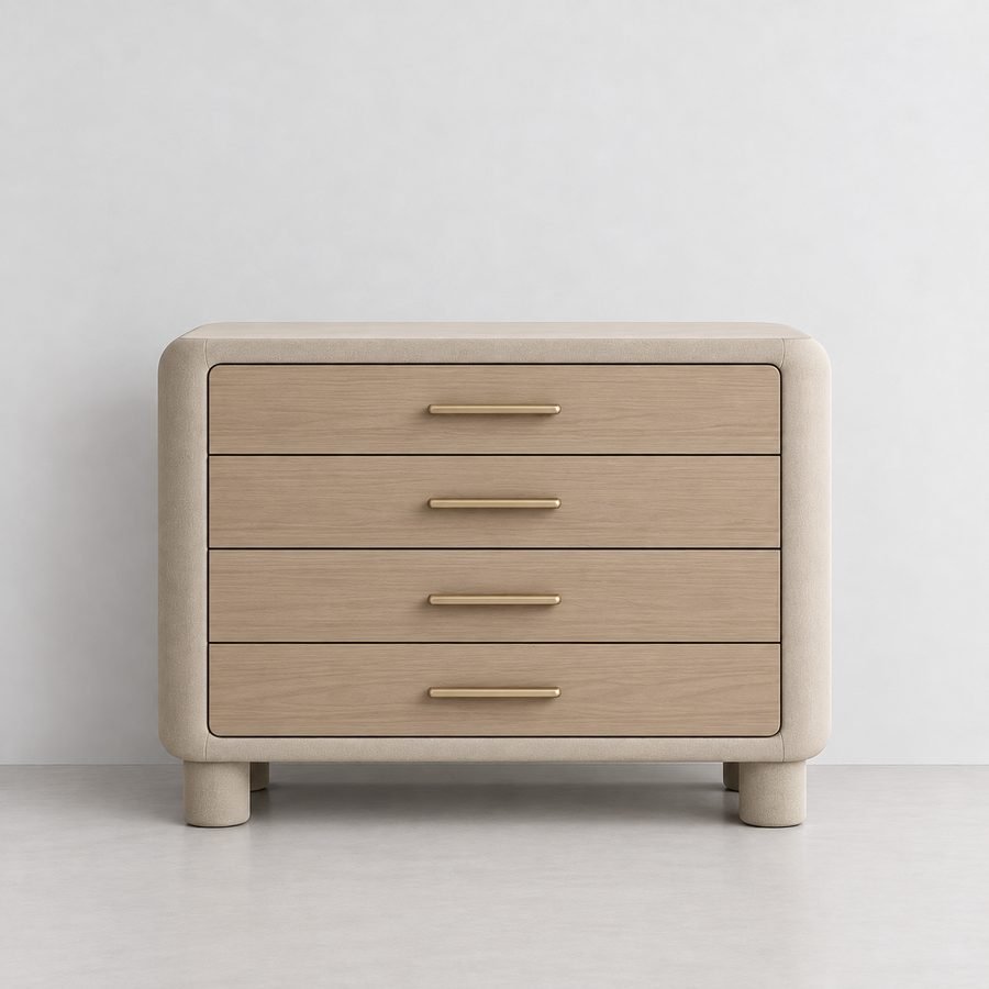 Light wood chest of drawers
